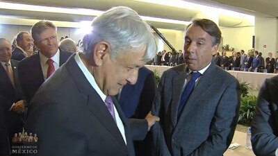 AMLO y Emilio Azcarraga este lunes