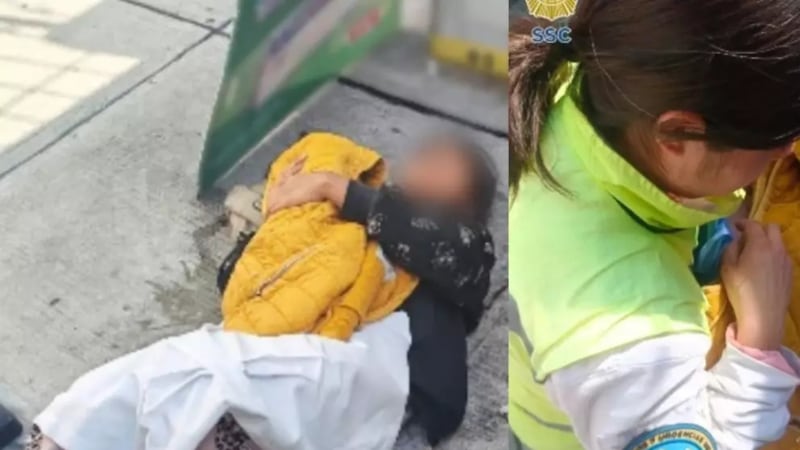 Joven de 18 años da a luz en plena vía pública, en la alcaldía Tlalpan