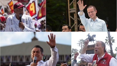 Los cuatro candidatos se encuentran en la recta final de sus campañas