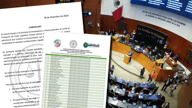Elección judicial: Fuera del plazo, Comité de Evaluación del Legislativo da ‘luz verde’ a 7 mil 60 aspirantes