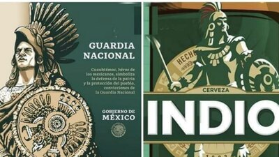 Usuarios de redes sociales aseguraron que la propaganda de la Guardia Nacional es iguala  la de una marca de cerveza
