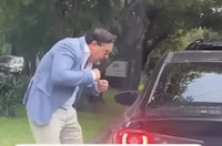 VIDEO: Hombre amenaza a automovilista en la CDMX; lo apodan como ‘Lord Bájate’