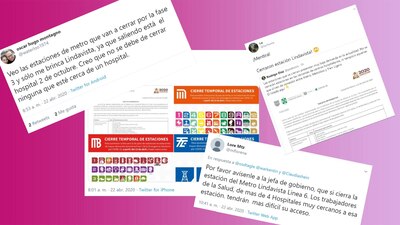 Usuarios de redes criticaron a la jefa de Gobierno por cerrar la estación Lindavista