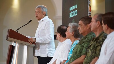 El presidente encabezó la mañanera en Veracruz