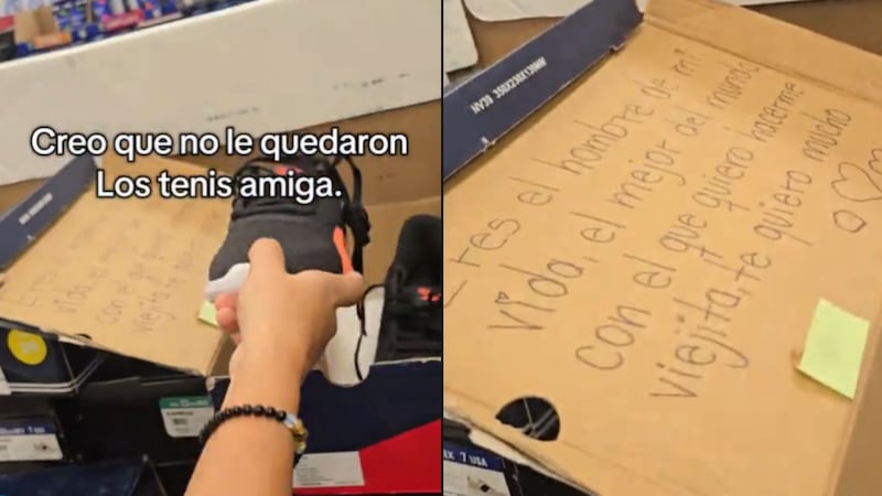 “Eres el hombre de mi vida”: hallan extraño mensaje en caja de tenis vendidos en Sam’s Club