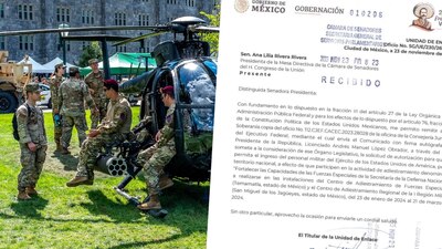 Fueron invitados para el adiestramiento a tropas mexicanas