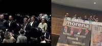 “Narcos del Bienestar”: PRI despliega mantas contra Morena y provoca confrontación en San Lázaro