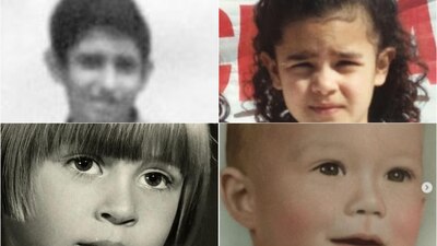 Algunos de los integrantes de la 4T cuando eran unos infantes