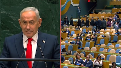 “Si hay otros cobardes, váyanse”: Netanyahu reta a delegaciones que dejaron la sala de la ONU
