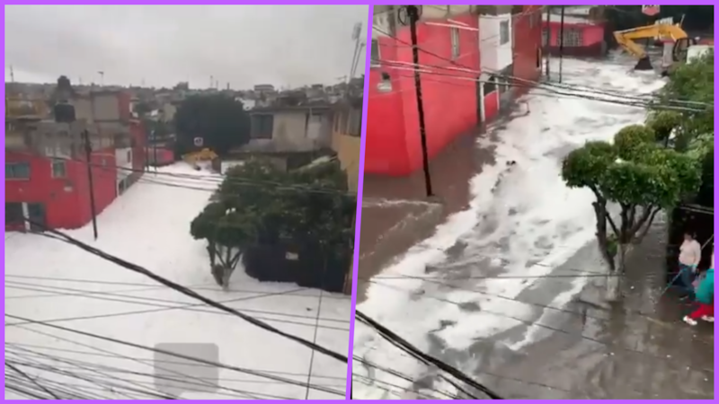 VIDEO: Se desborda presa Los Cuartos en Naucalpan y deja decenas de casas bajo el agua