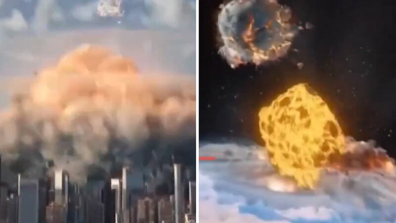 ¿Fin del mundo? Así se vería el impacto de un meteorito en la Tierra, según IA