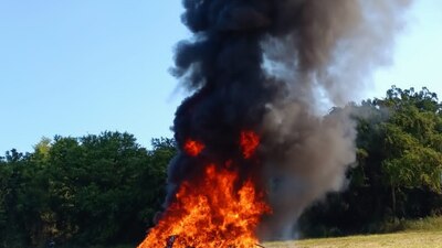 La quema  se llevó a cabo en las instalaciones 16 Región Naval de la Secretaría de Marina.