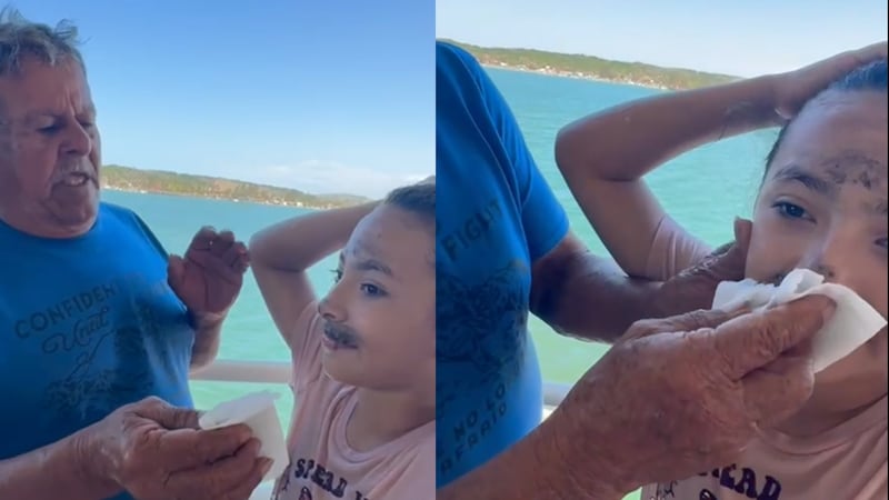 “Fíjense cómo está la niña”: pescador exhibe que hidrocarburo aún afecta ríos y playas de Veracruz