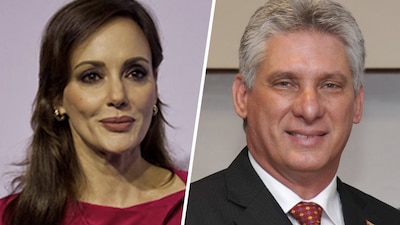 La senadora está molesta por la visita del presidente de Cuba, Miguel Díaz Canel