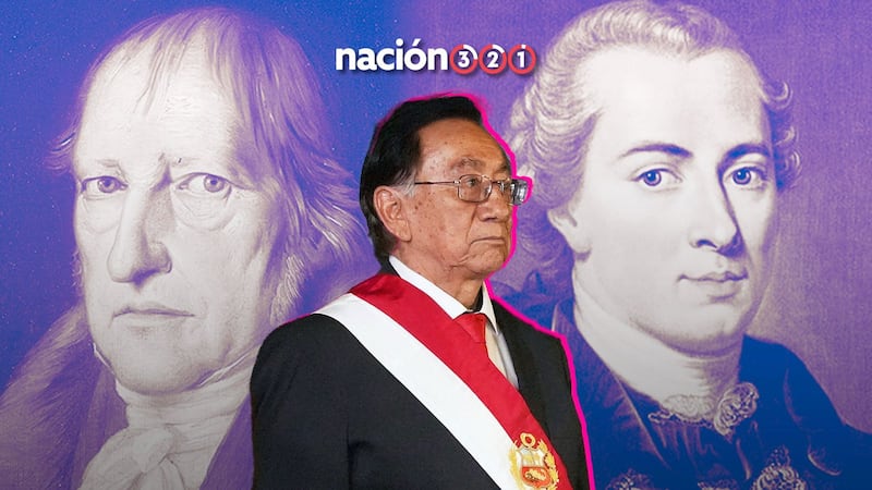Presidente interino de Perú afirma que mantiene diálogos con los filósofos fallecidos Kant y Hegel