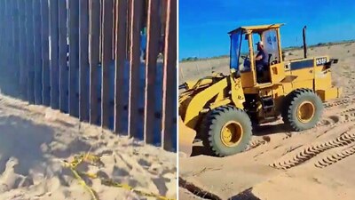 El túnel conectaba a ambos países; las herramientas estaban ocultas