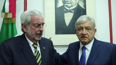 El rector de la UNAM visitó la casa de transición del presidente electo