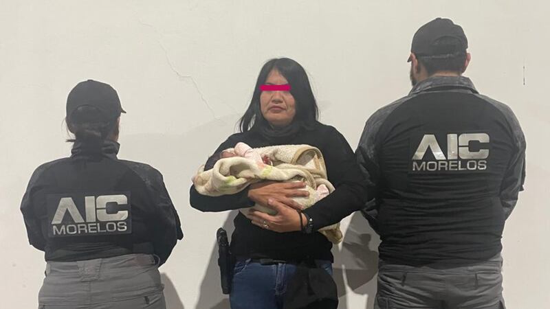 Tras las rejas, pareja que se robó a una bebé recién nacida en Cuautla