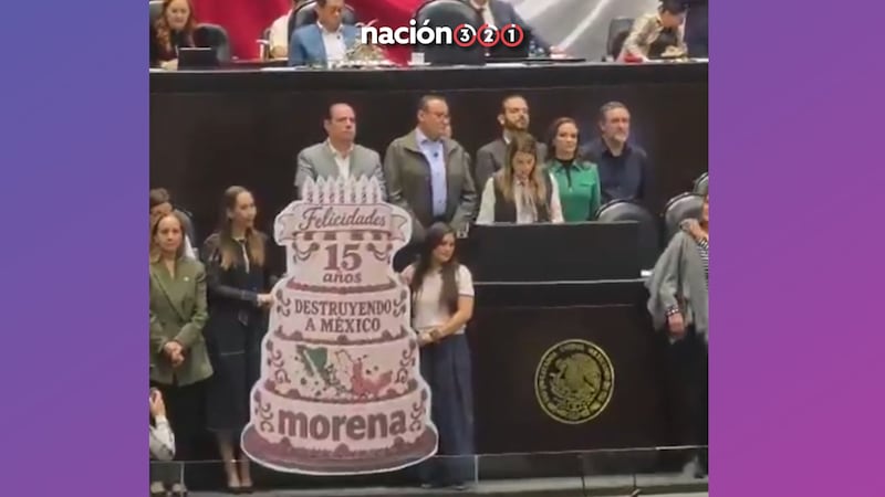 “15 años destruyendo a México”: diputados protagonizan ‘guerra de pasteles’ por aniversario de Morena