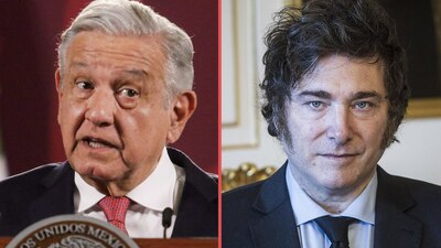 AMLO rechazó recibir a Javier Milei, pero le dijo que podía ingresar a México