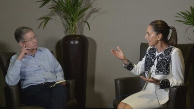 Enrique Quintana, VP y director general de El Financiero en entrevista con Claudia Sheinbaum