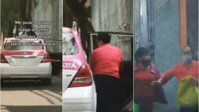 El vehículo no contaba con placas y no se detuvo pese al incidente con las mujeres