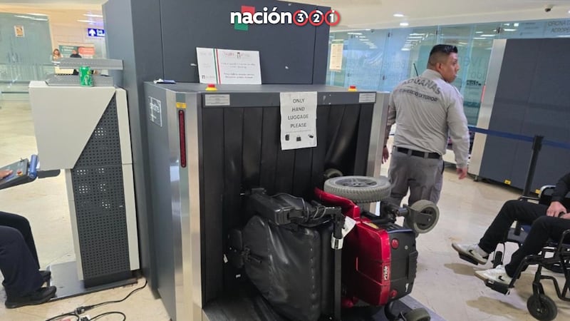 ¿Alerta aeropuerto? Hallan 12 kilos de cocaína ocultos en una silla de ruedas