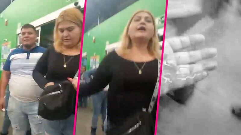 Presuntos farderos agreden a mujer policía en una tienda de autoservicio en CDMX