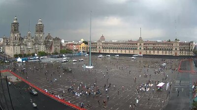 En el primer cuadro de la Ciudad se reporta lluvia