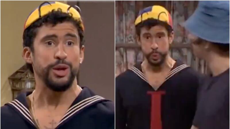 Bad Bunny causa furor por imitar a ‘Kiko’ en sketch de televisión en EU