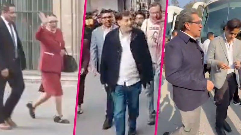 Diputados y senadores llegan a Palacio Nacional para refrendar respaldo a Sheinbaum