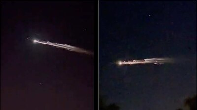 Los restos se deshicieron al tener contacto con la atmósfera, por lo que se apreciaron destellos de luz.