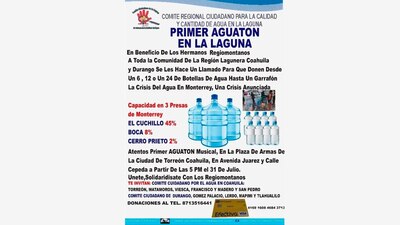 Ciudadanos se organizaron para ayudar a Nuevo León con la escasez de agua