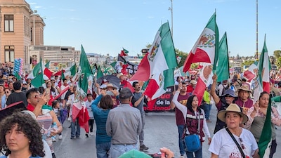 Marcha contra Maru Campos.