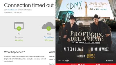 Los fans del regional mexicano en la Ciudad de México han saturado el sitio de Ticketcity.com