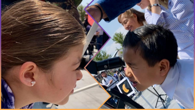 Los pequeños tomaron clases de astronomía pero fuera de la escuela