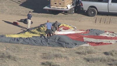 En el aerostático viajaban 13 personas incluyendo al piloto