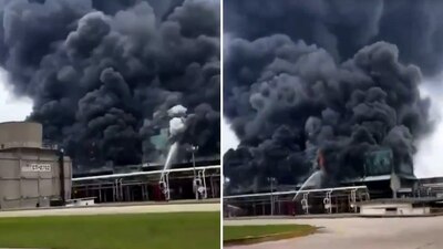 Cuerpo de Bomberos trabaja en sofocar el incendio derivado de la explosión