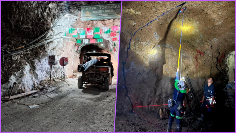 Avanzan trabajos en mina de Sinaloa para el rescate de 3 trabajadores atrapados