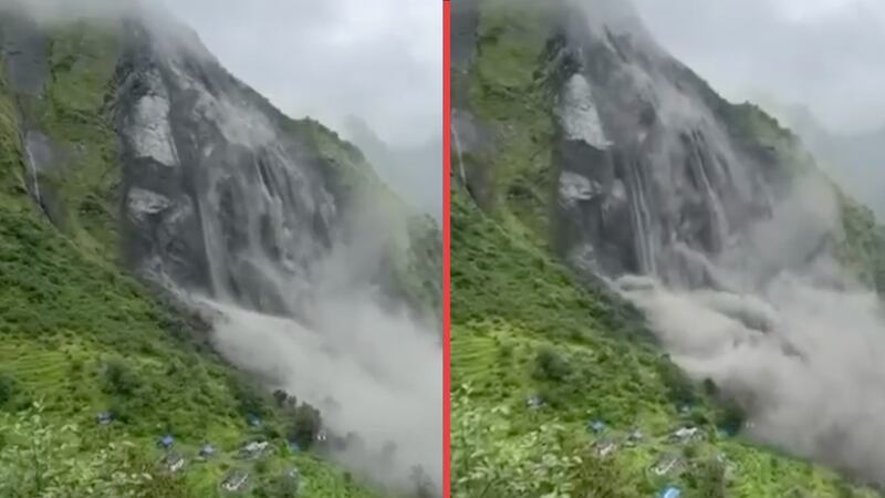 Nuevo deslave en Nepal bloquea el río Chaulani; alertan riesgo de inundaciones repentinas