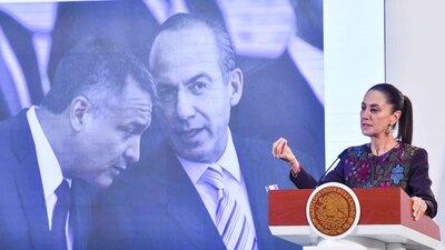 La mandataria mexicana hablo sobre el expresidente Felipe Calderón y su funcionario García Luna