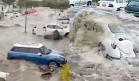 VIDEO: Desbordamiento de planta tratadora arrastra autos y deja inundaciones en Huejotzingo